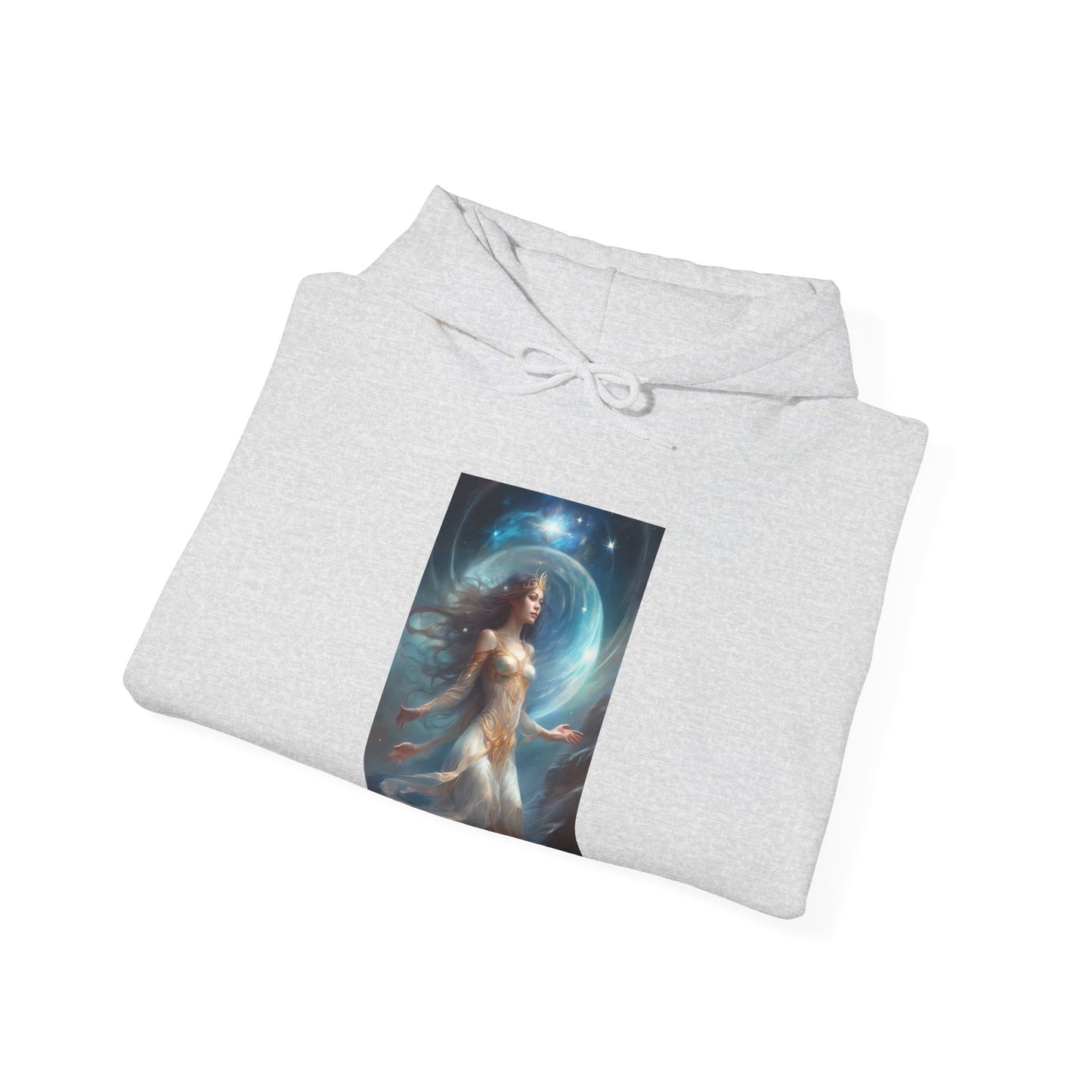 Lunar Celestial Queen Fantasy Portrait Hoodie