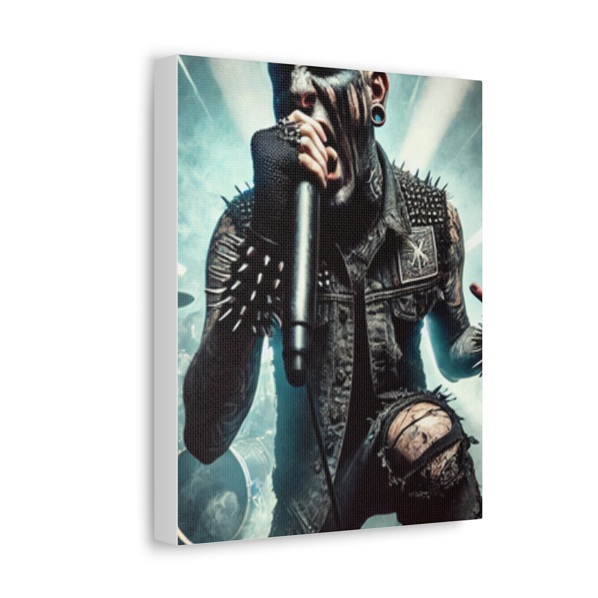 Punk Rock Vocalist Stage Energy Music Room Canvas Art
