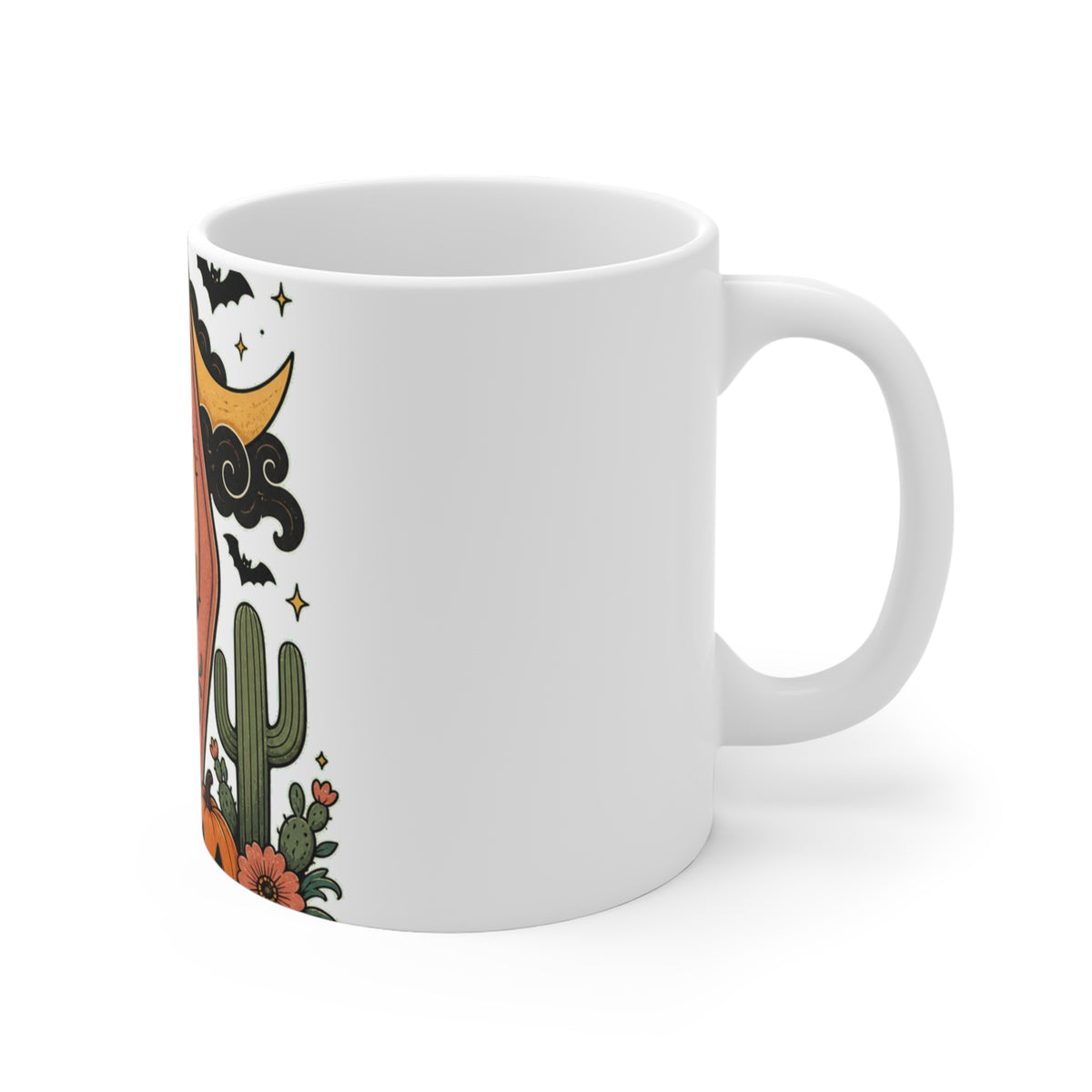 Haunted Desert Keytag Ghost Halloween Mug