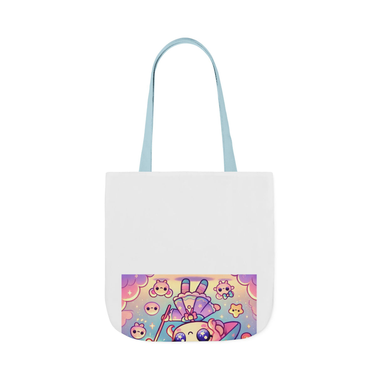 Kawaii Moon Wand Pastel Fantasy Art Canvas Tote Bag