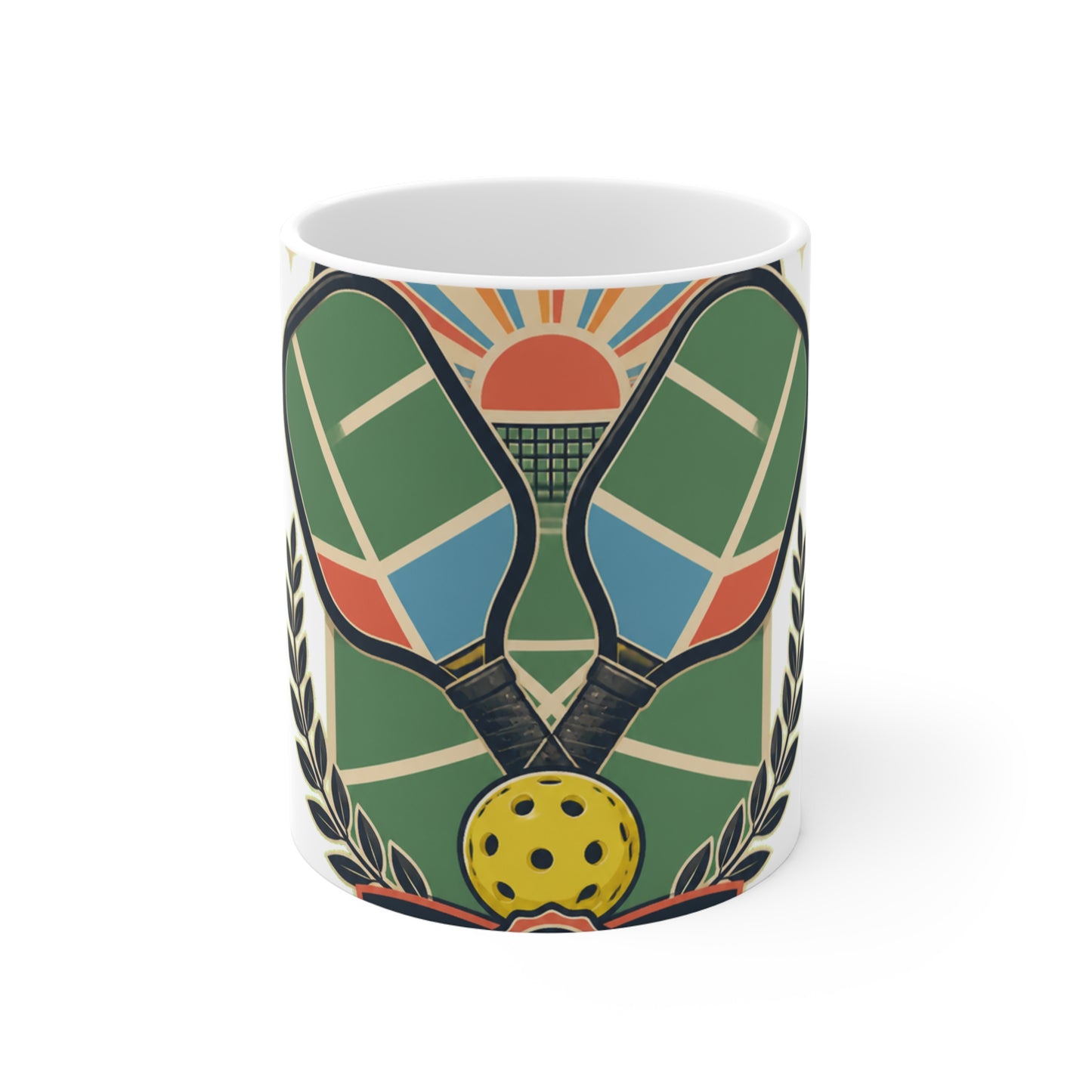 Retro Pickleball Court Club Sport Mug