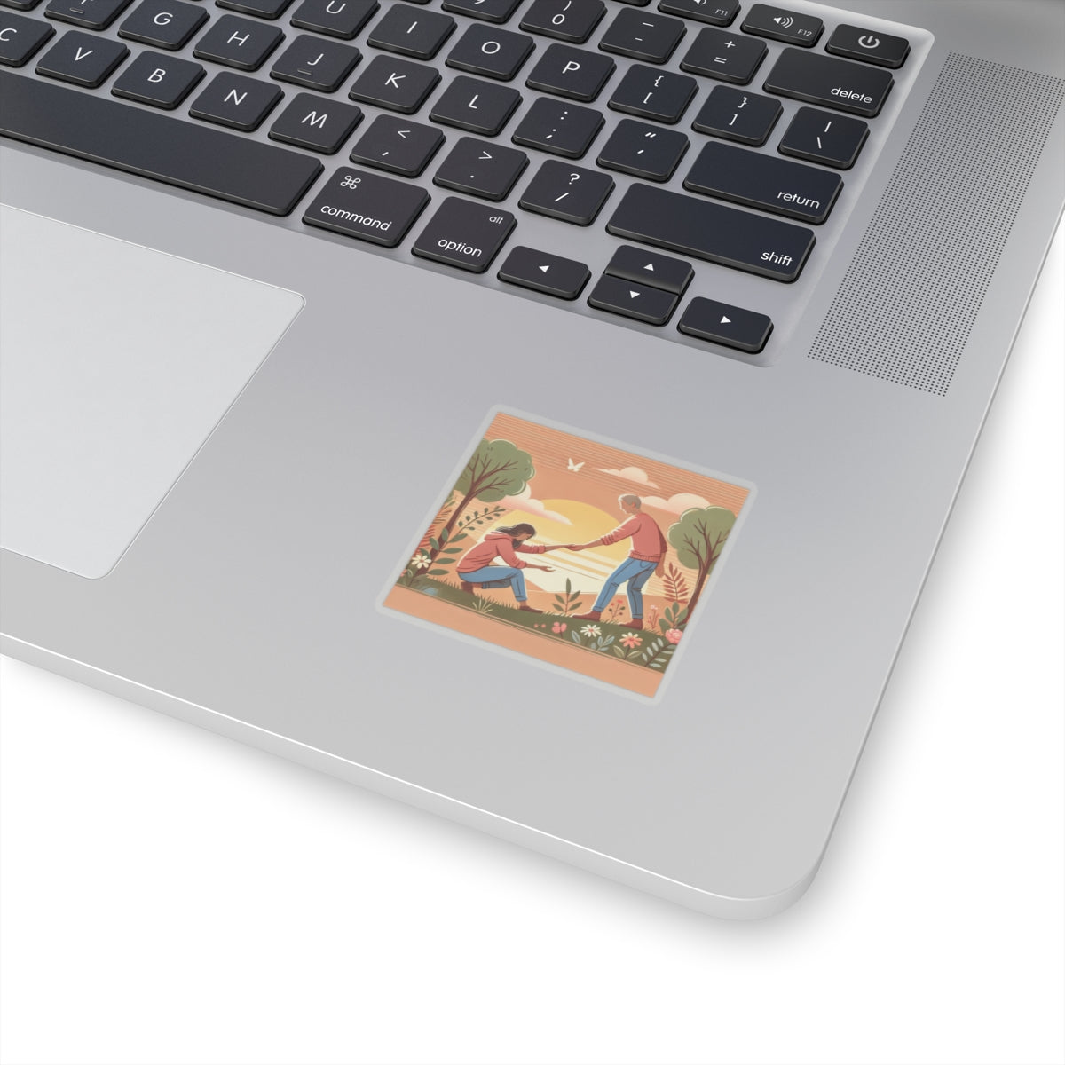 Helping Hands Sunset Garden Sticker