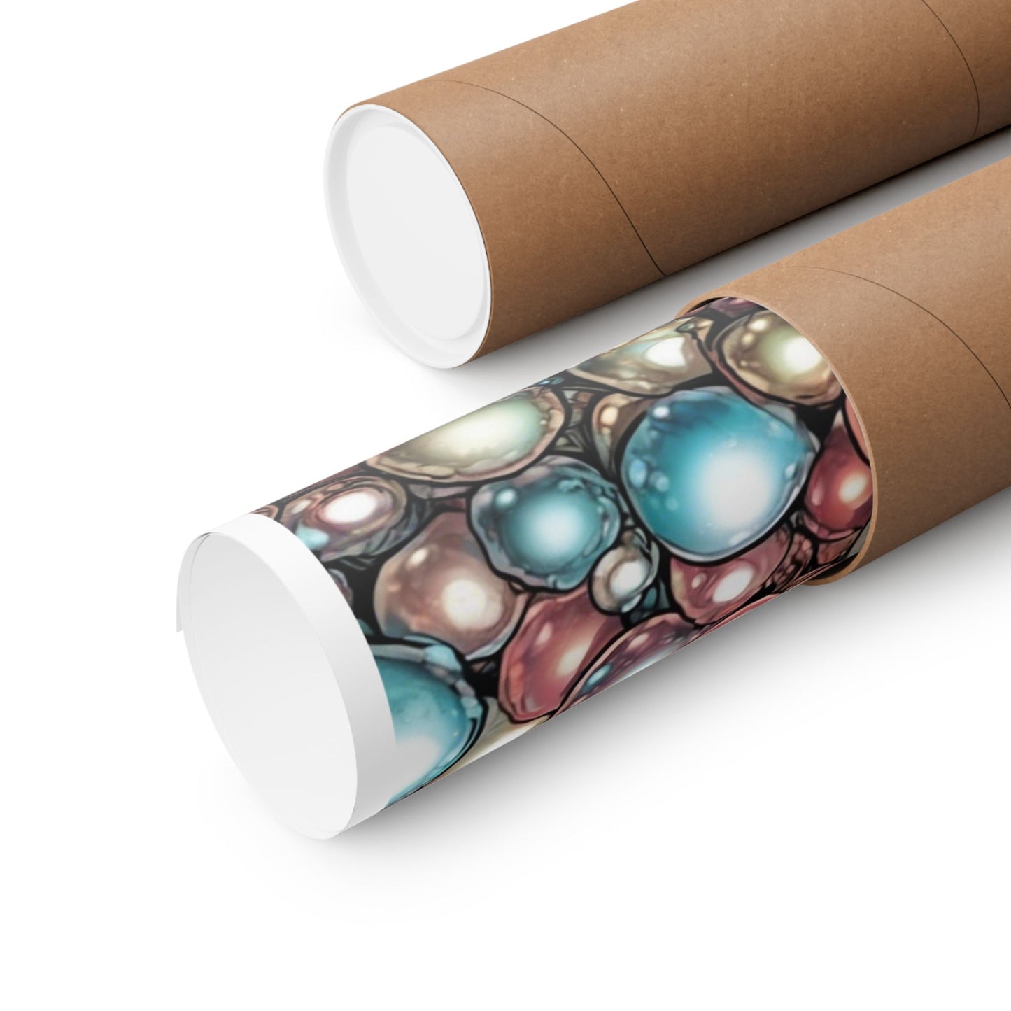 Rainbow Pearl Marble Abstract Gift Art Poster