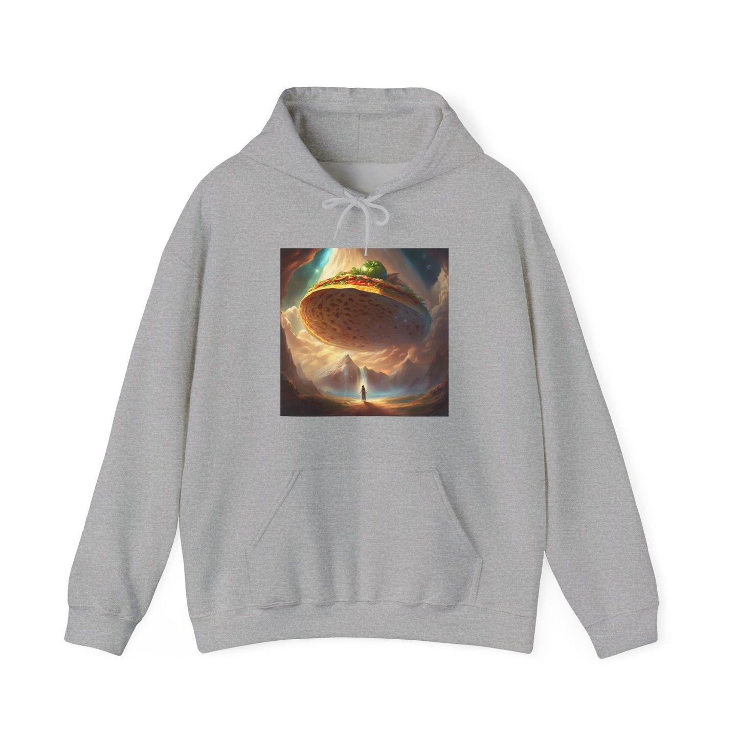 Cosmic Taco UFO Surreal Food Fantasy Art Hoodie
