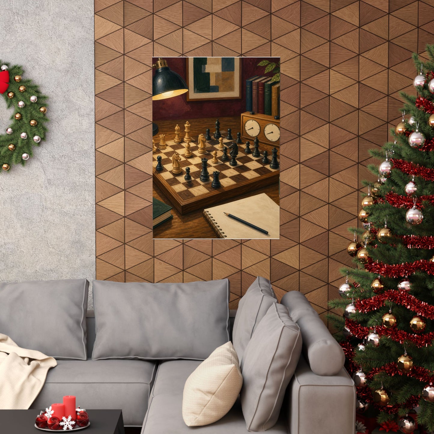 Cozy Chess Strategy Game Hobby Poster
