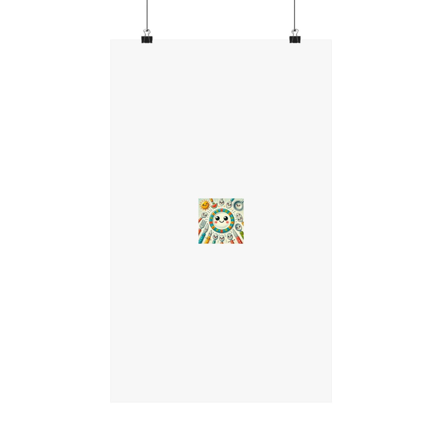 Happy Little Kitchen Club Kawaii Food Poster Kitchen Wall Art Decor