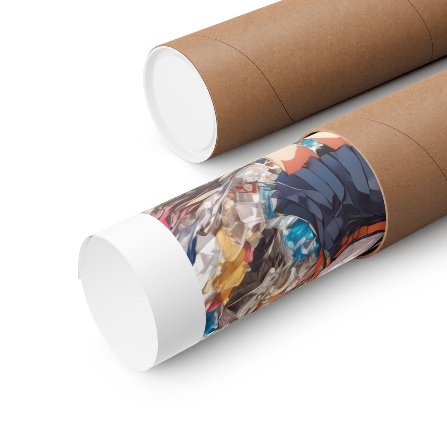 Recycling Day Anime Schoolgirl Eco Street Art Poster