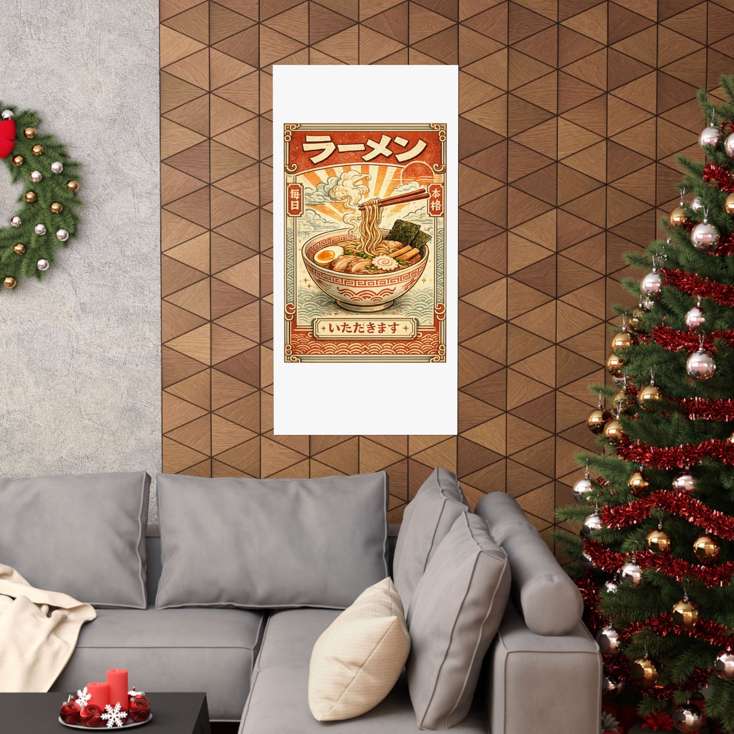 Vintage Ramen Bowl Japanese Food Art Poster