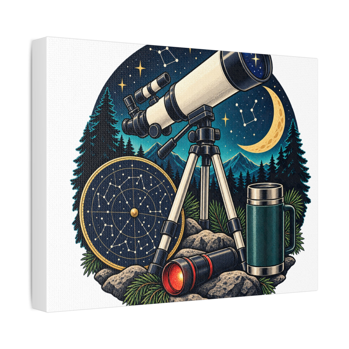 Backyard Stargazing Workshop Canvas