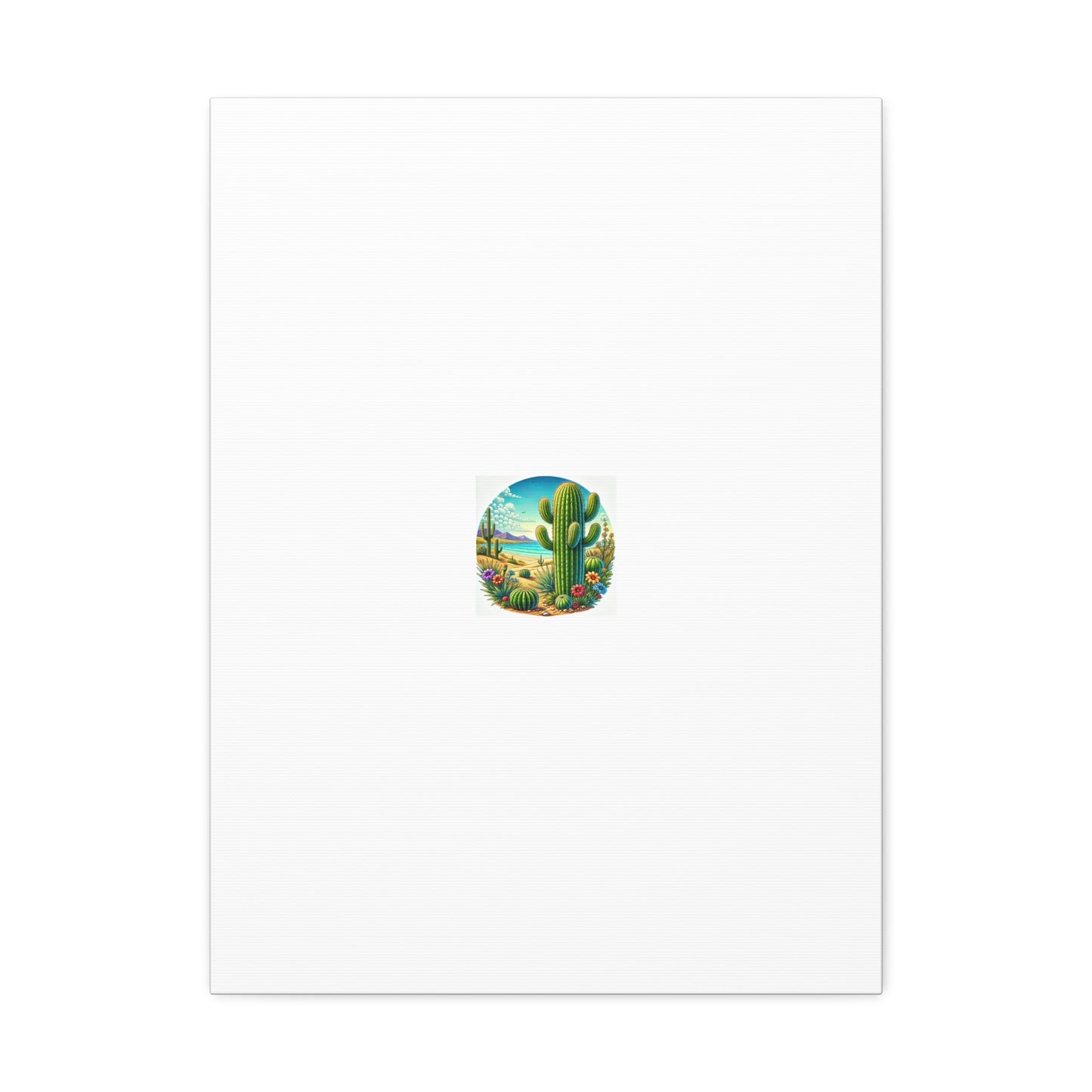 Desert Cactus Bloom Garden Canvas Botanical Desert Wall Art Gift