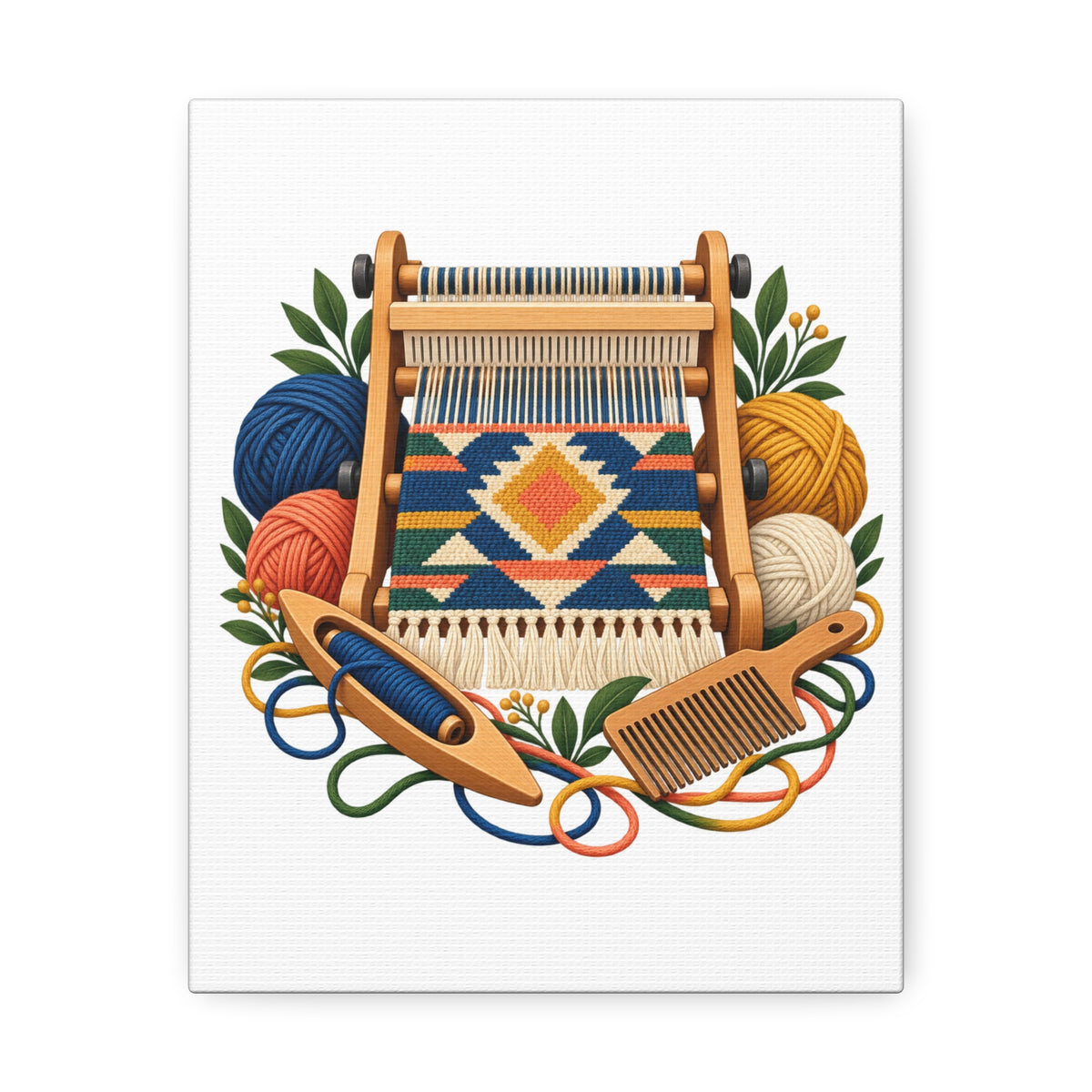 Geometric Hand Weaving Workshop Canvas