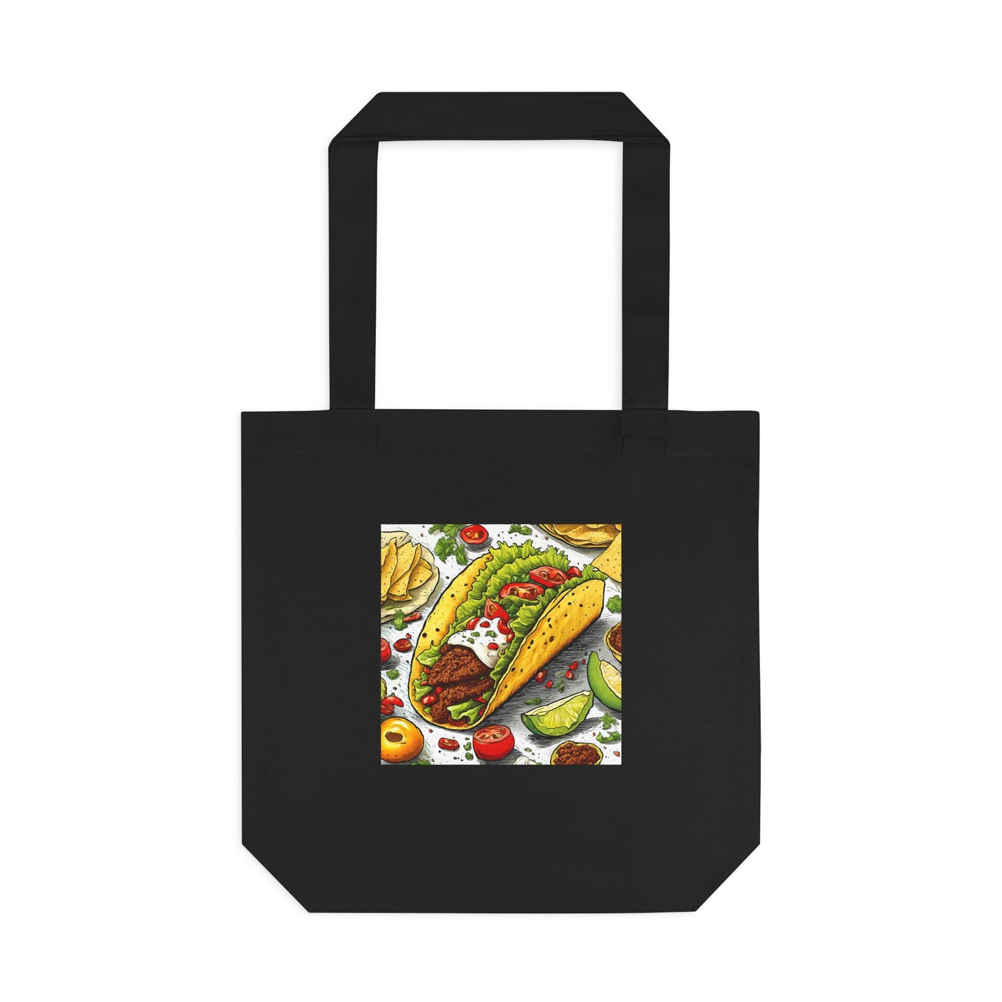 Bold Taco Illustration Foodie Gift Art Tote Bag