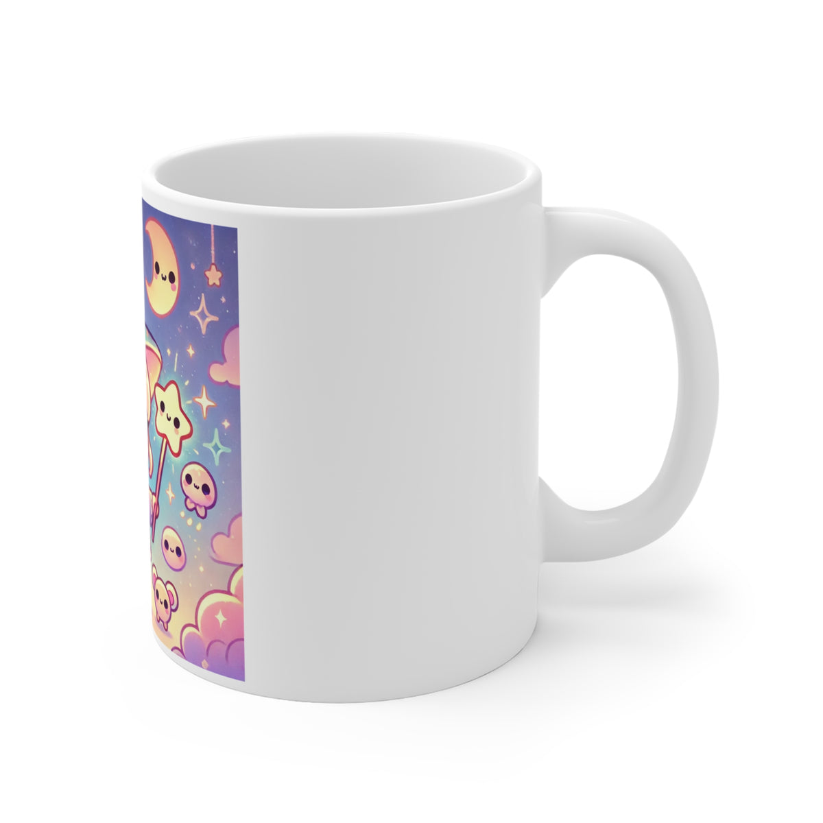 Kawaii Moon Wand Pastel Fantasy Art Coffee Mug