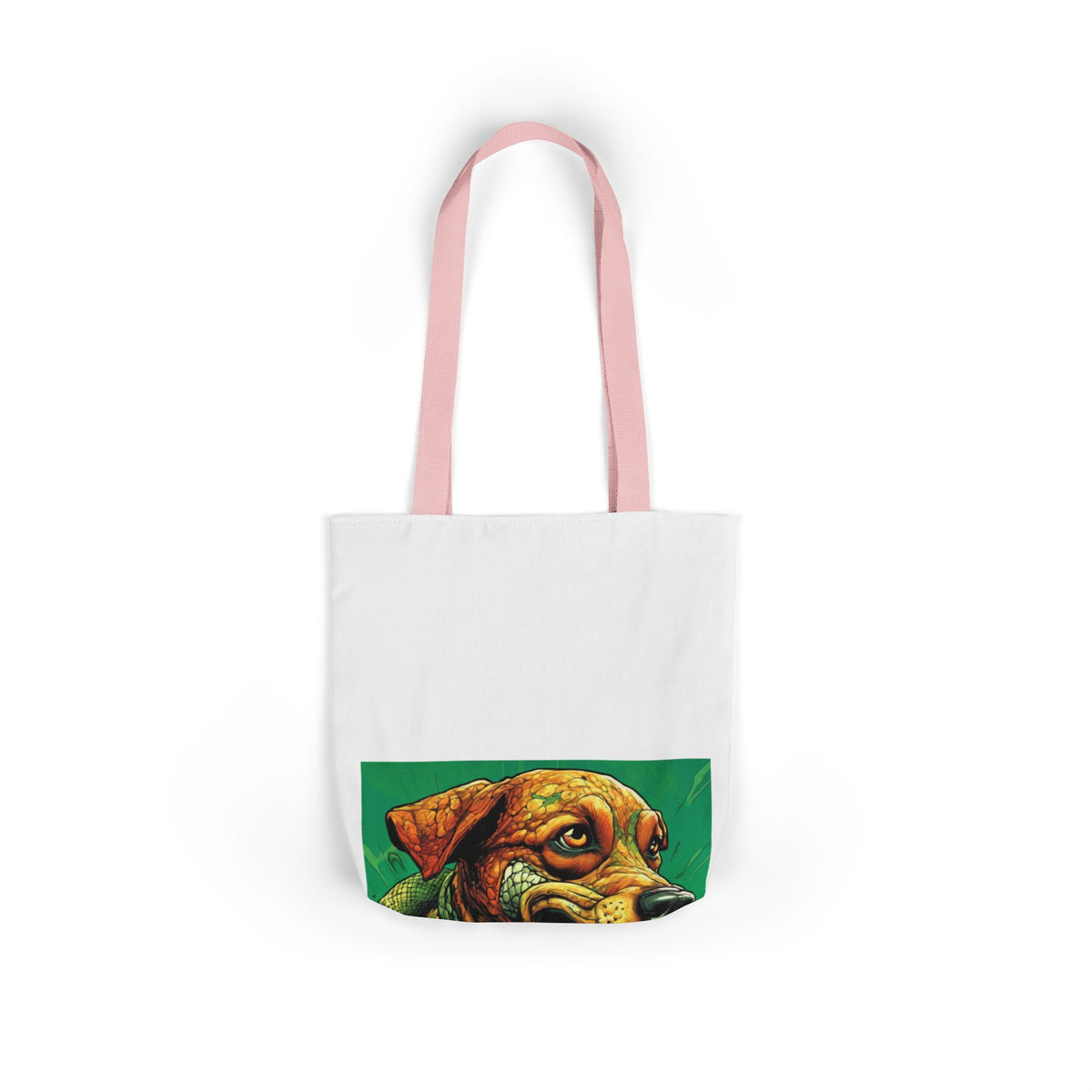 Serpent Guardian Dog Bold Fantasy Creature Tote Bag