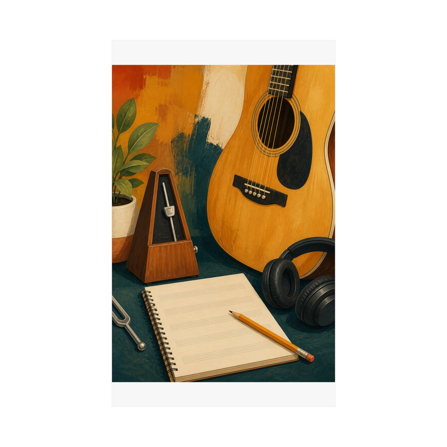 Warm Music Practice Hobby Poster