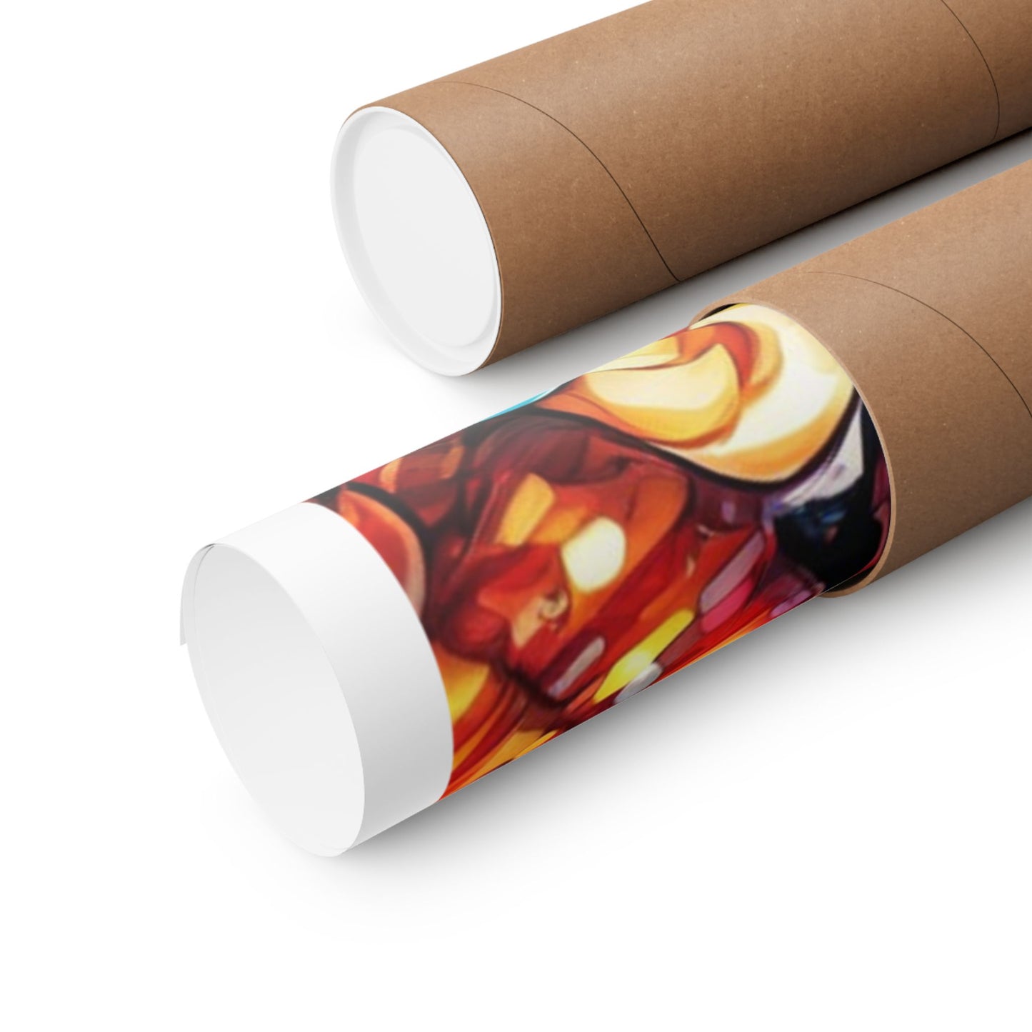 Colorful Candy and Lollipop Pattern Poster