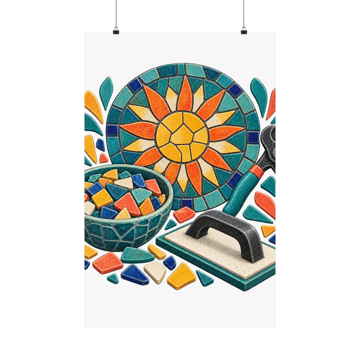 Sunburst Mosaic Making Workshop Poster