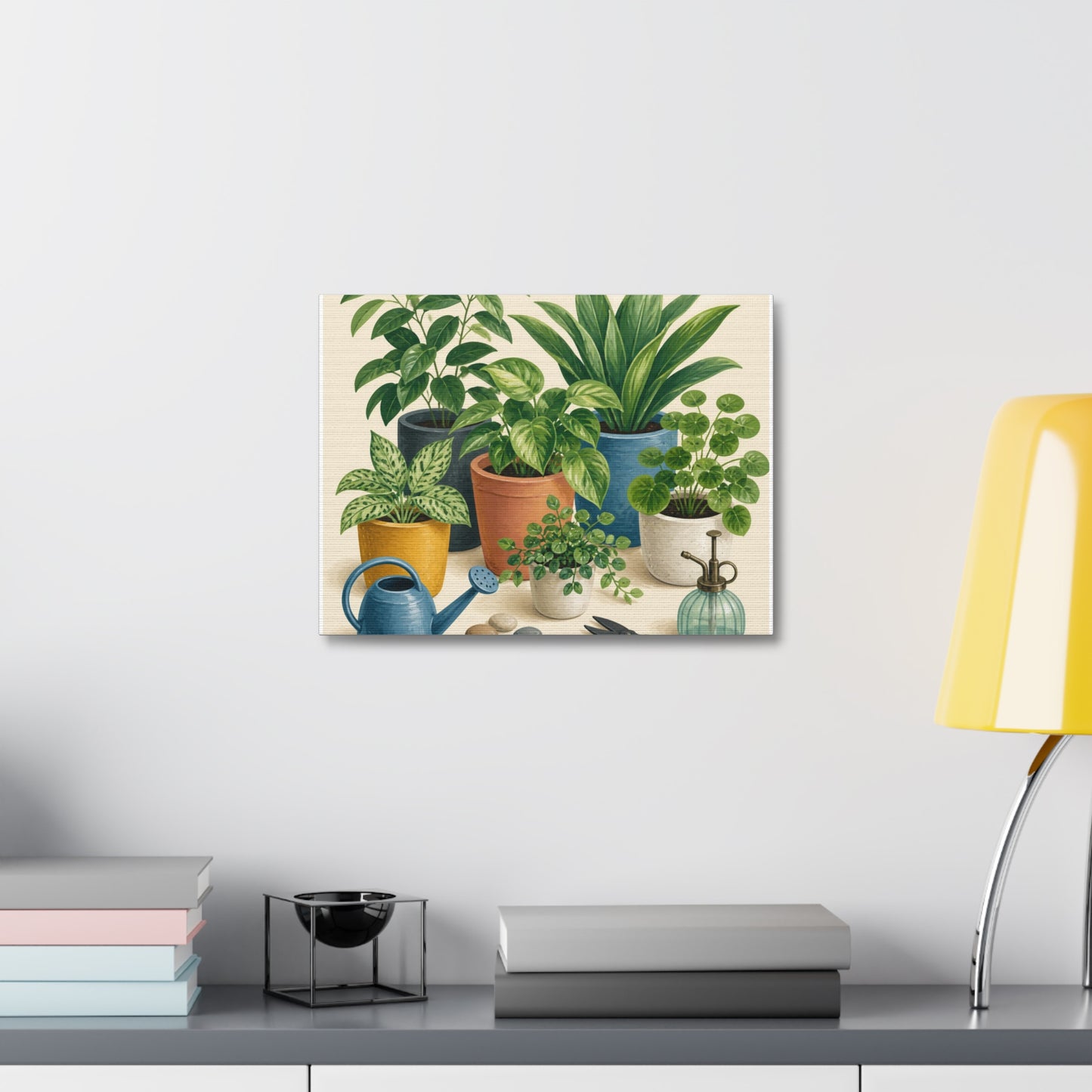 Calm Indoor Houseplant Collection Art Canvas Art