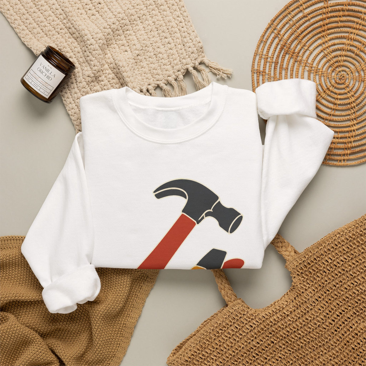 Carpenter Hammer Hand Plane Woodworking Sweatshirt