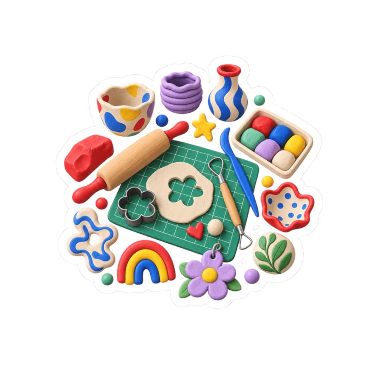 Miniature Clay Sculpting Workshop Sticker