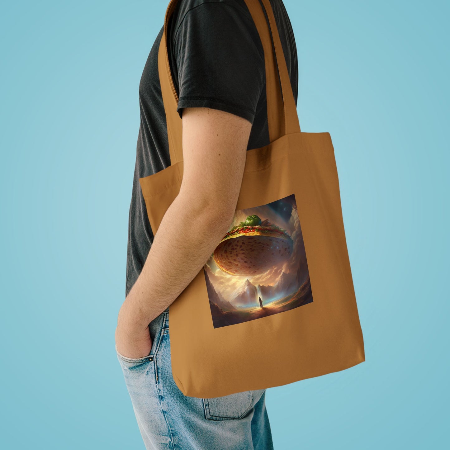 Cosmic Taco UFO Surreal Food Fantasy Art Tote Bag