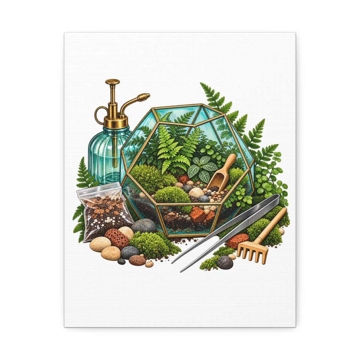 Fern Terrarium Building Workshop Canvas