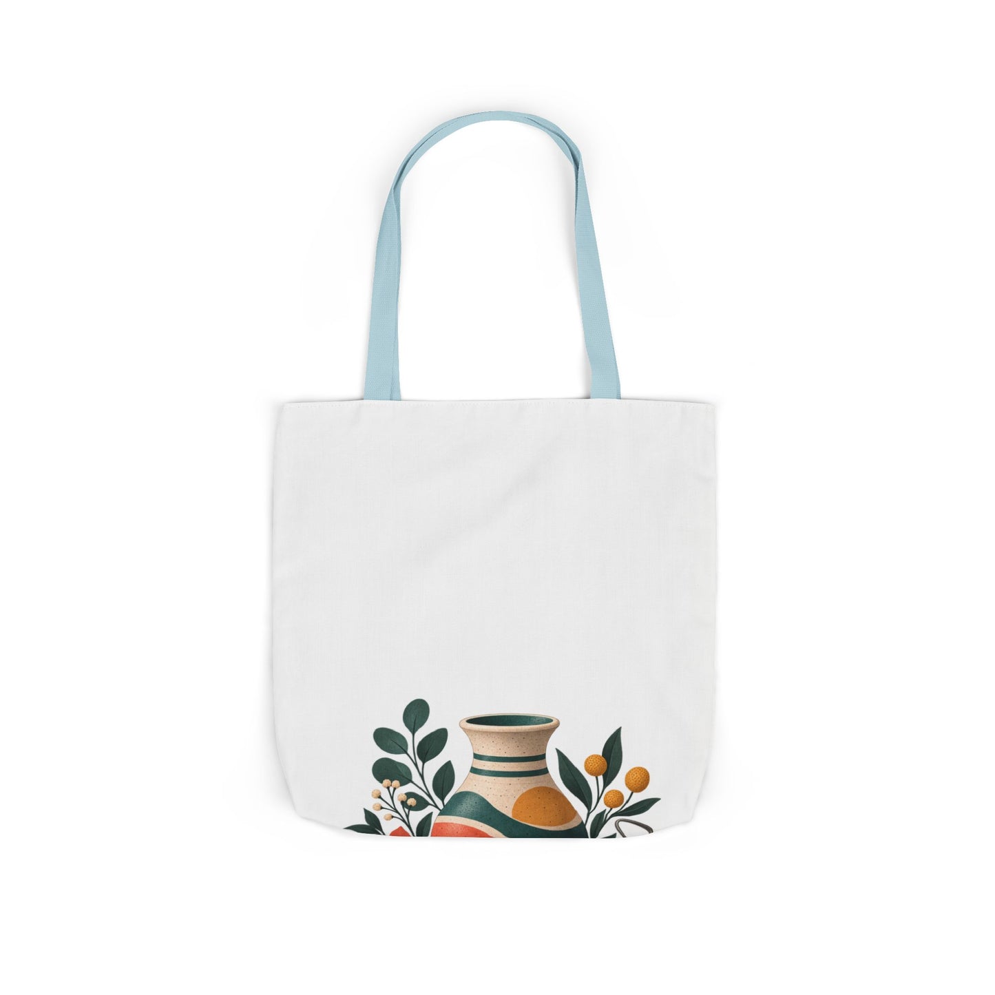 Midcentury Pottery Botanical Art Tote Bag