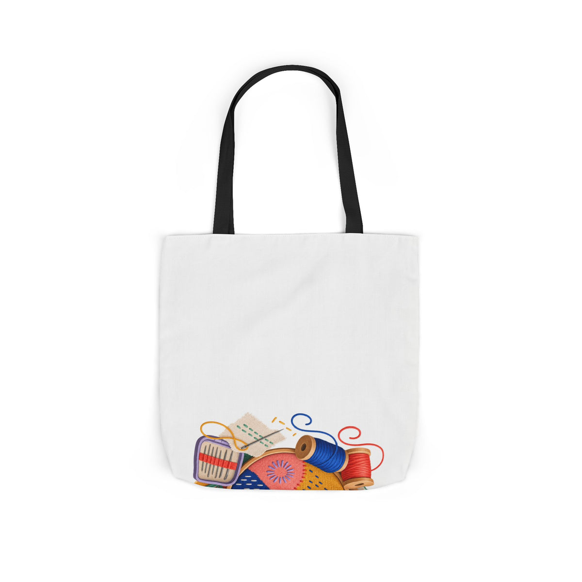 Colorful Visible Mending Workshop Tote Bag