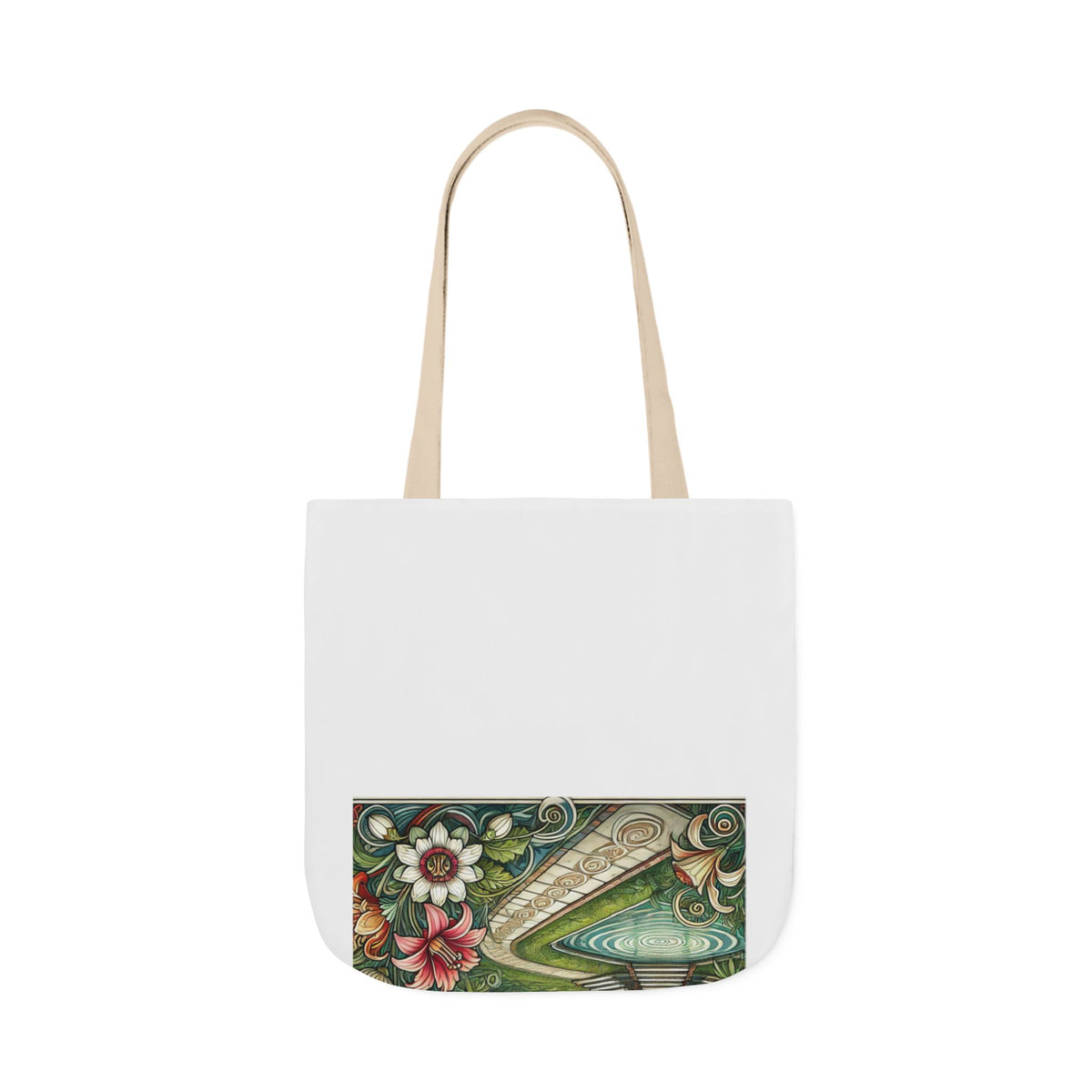 Botanical Gazebo Garden Art Nouveau Canvas Tote Bag