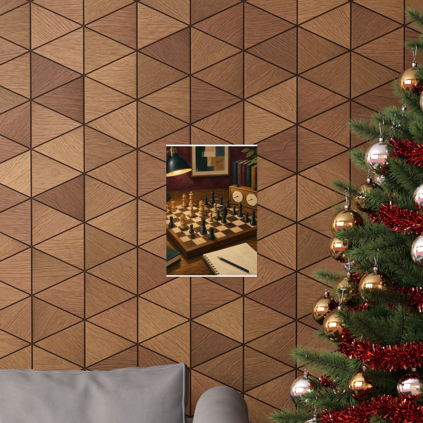 Cozy Chess Strategy Game Hobby Poster