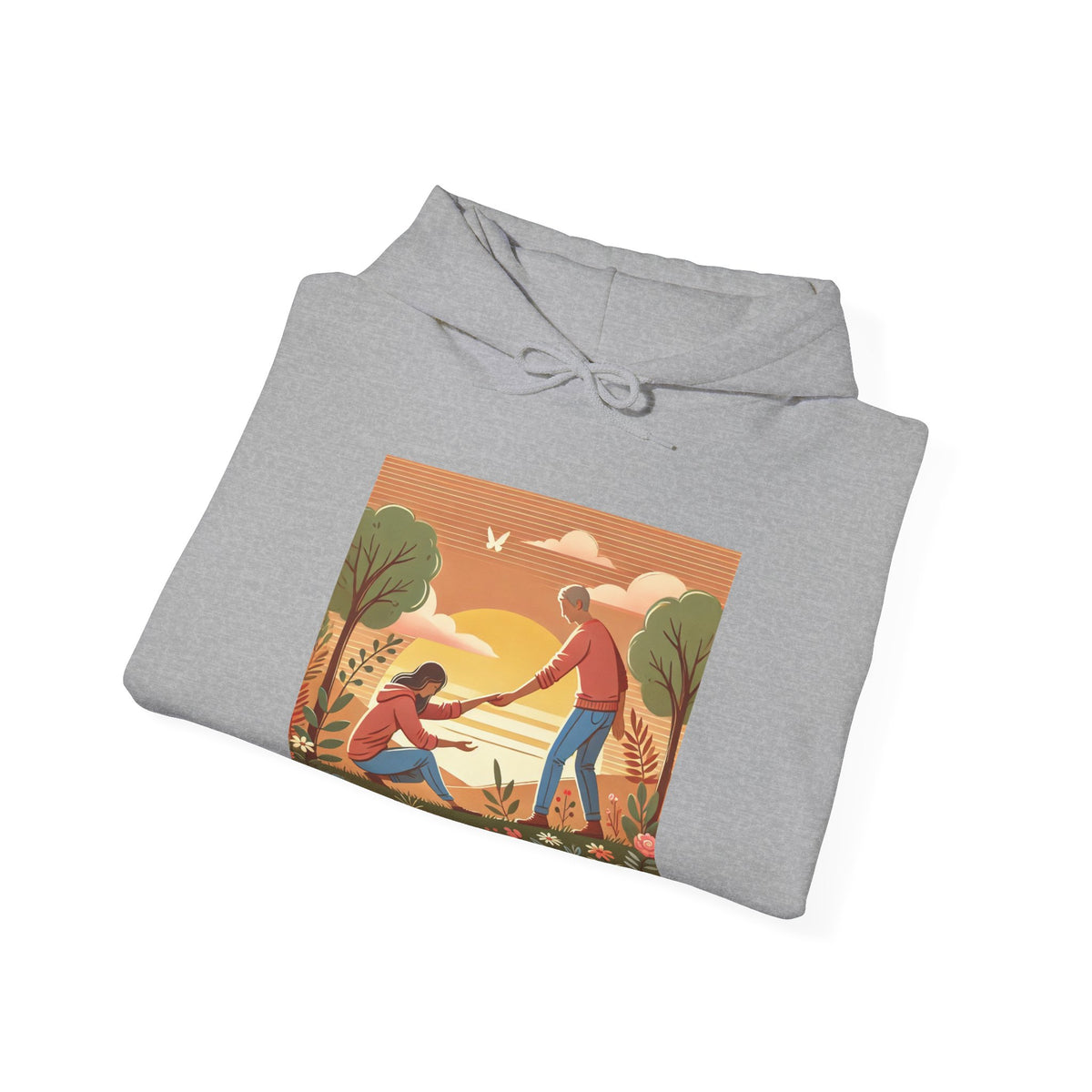 Helping Hands Sunset Garden Hoodie