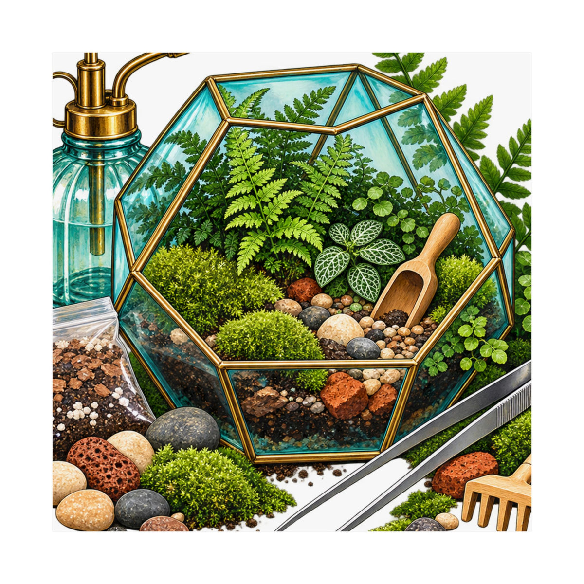 Fern Terrarium Building Workshop Poster