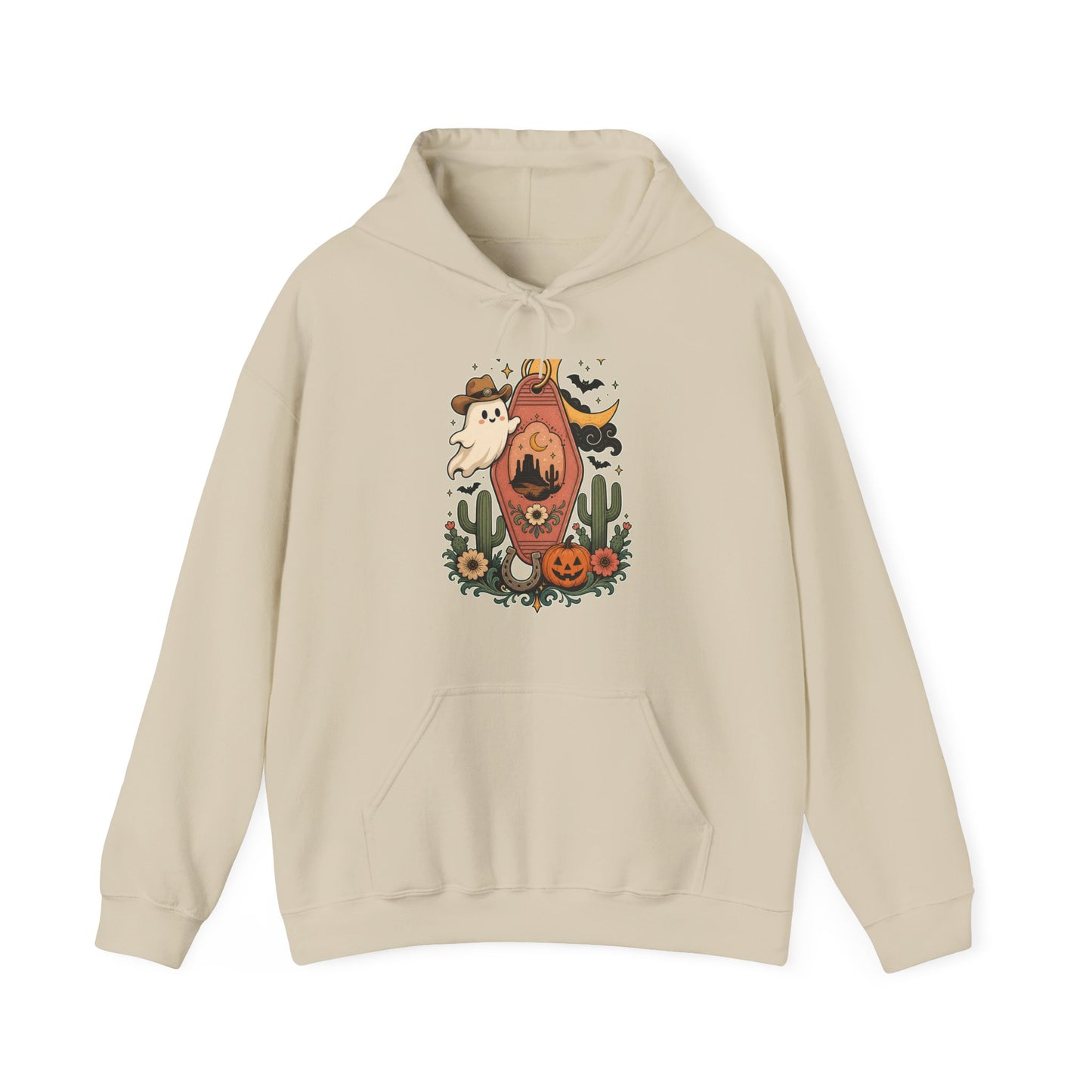 Haunted Desert Keytag Ghost Halloween Hoodie