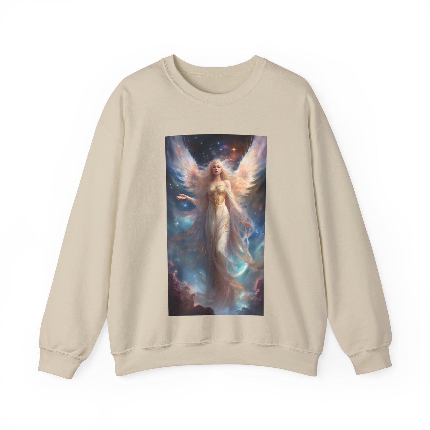 Celestial Winged Heroine Fantasy Portrait Sweatshirt