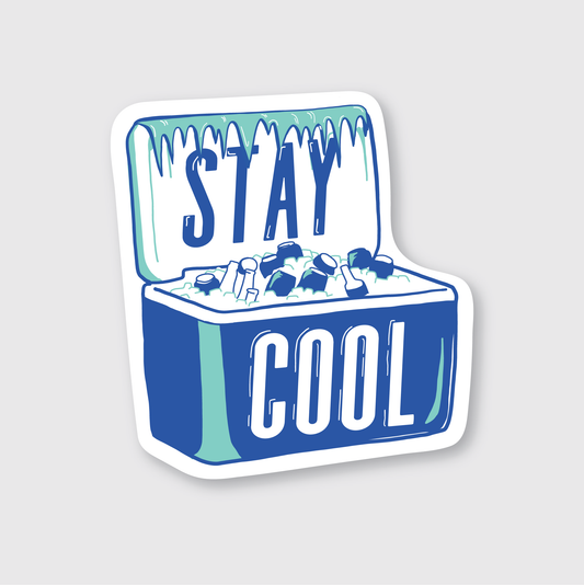 Stay Cool Cooler Sticker