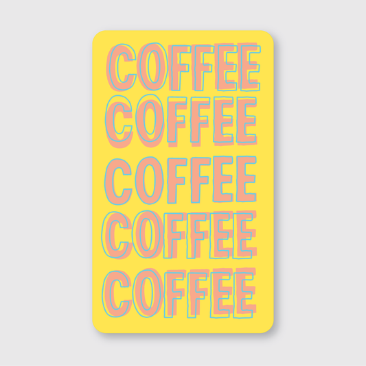 Coffee Type Sticker
