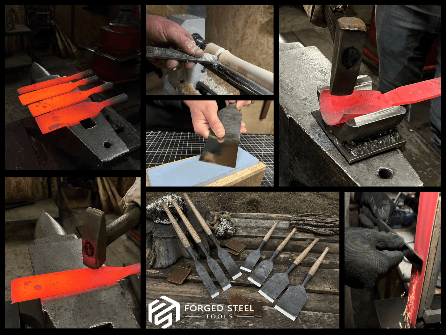 7-Piece Long Timber Framing Chisel Set