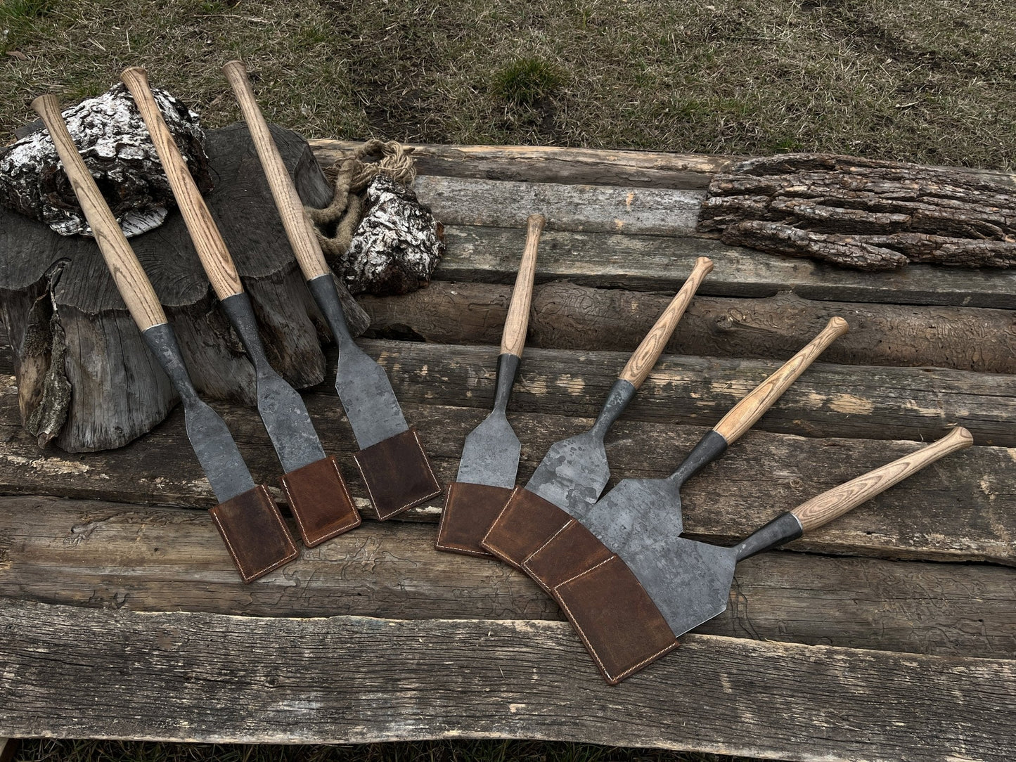 7-Piece Long Timber Framing Chisel Set