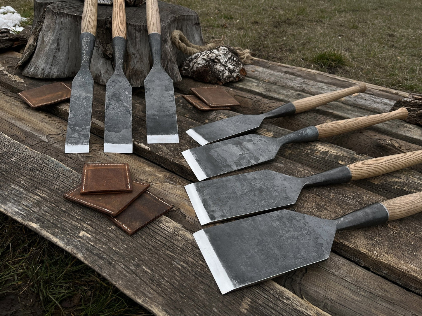 7-Piece Long Timber Framing Chisel Set