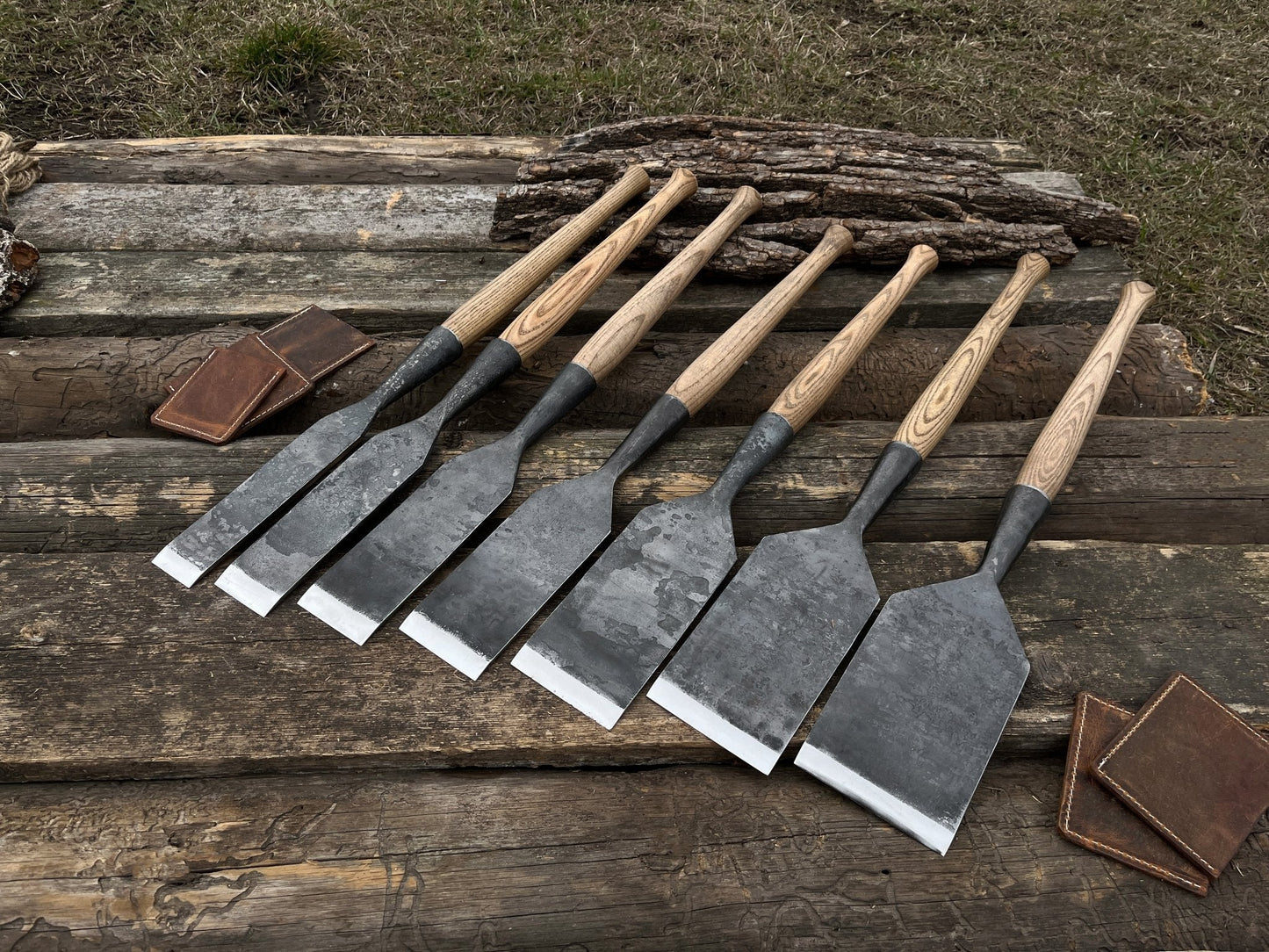 7-Piece Long Timber Framing Chisel Set