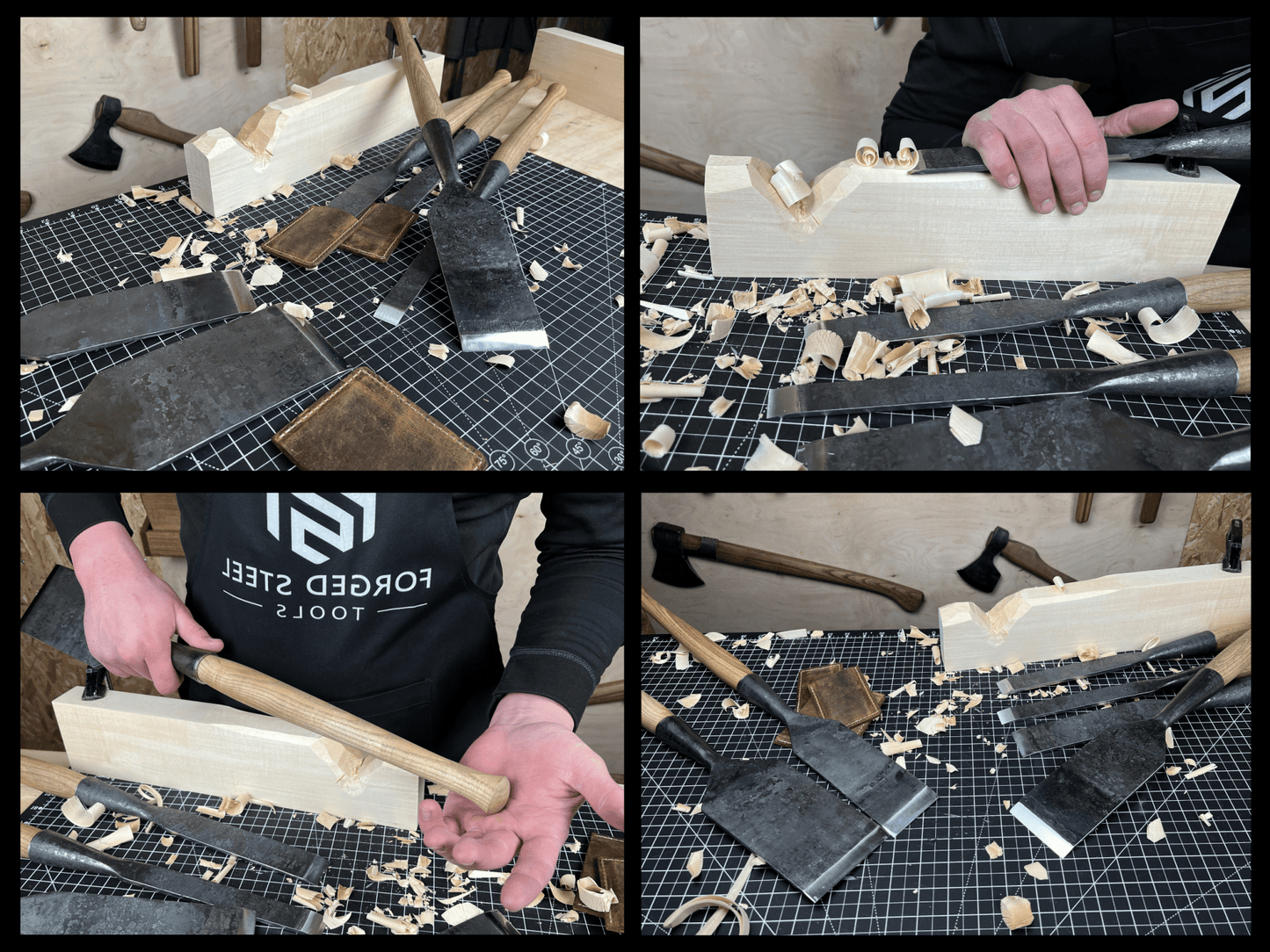 7-Piece Long Timber Framing Chisel Set