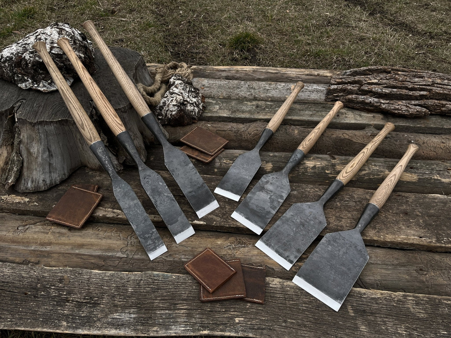 7-Piece Long Timber Framing Chisel Set