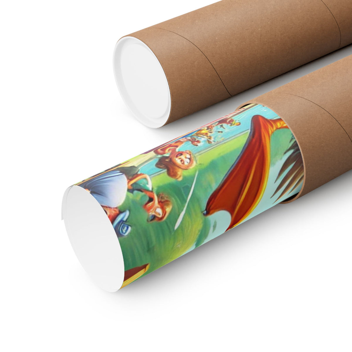 Chaotic Picnic Duck Funny Summer Wall Art Poster