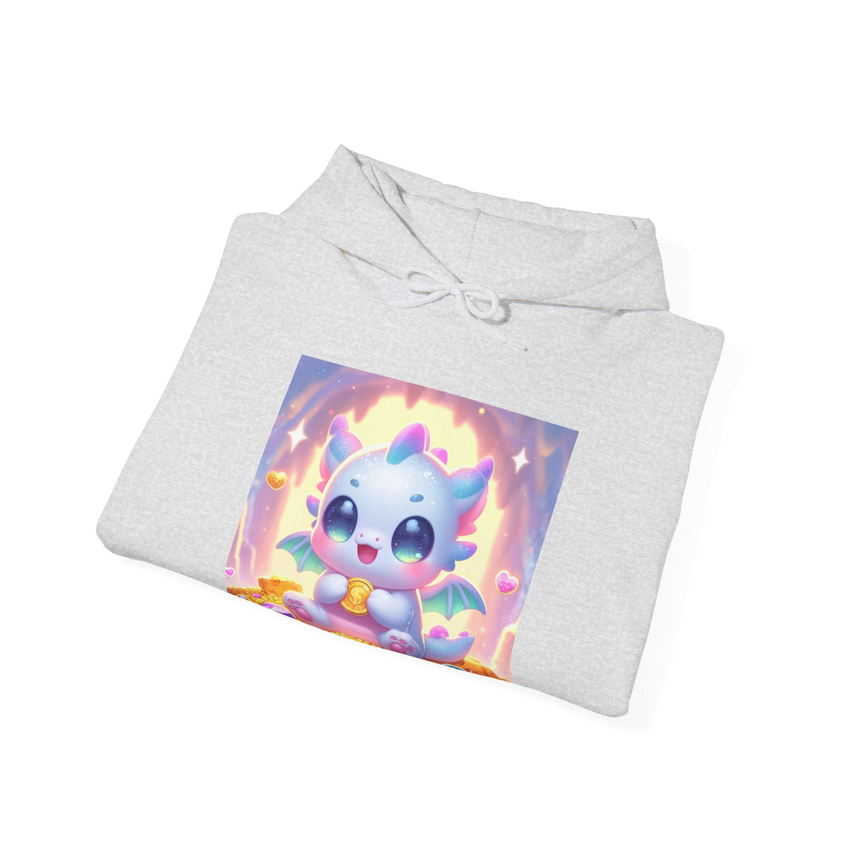 Pastel Treasure Dragon Kawaii Fantasy Hoodie