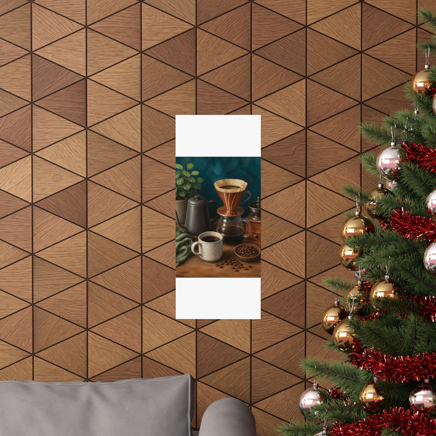 Warm Home Coffee Brewing Art Poster
