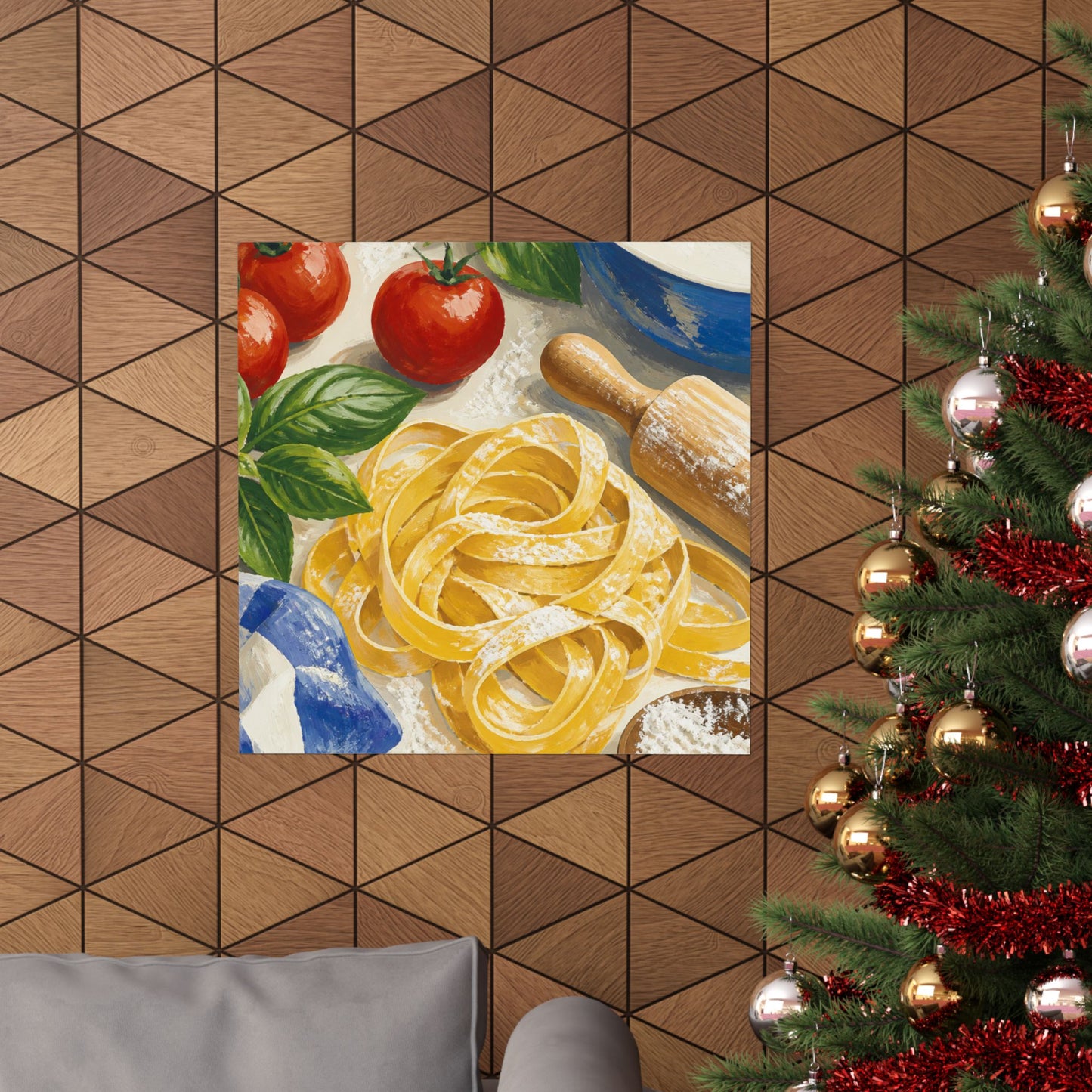 Fresh Pasta Making Kitchen Art Poster