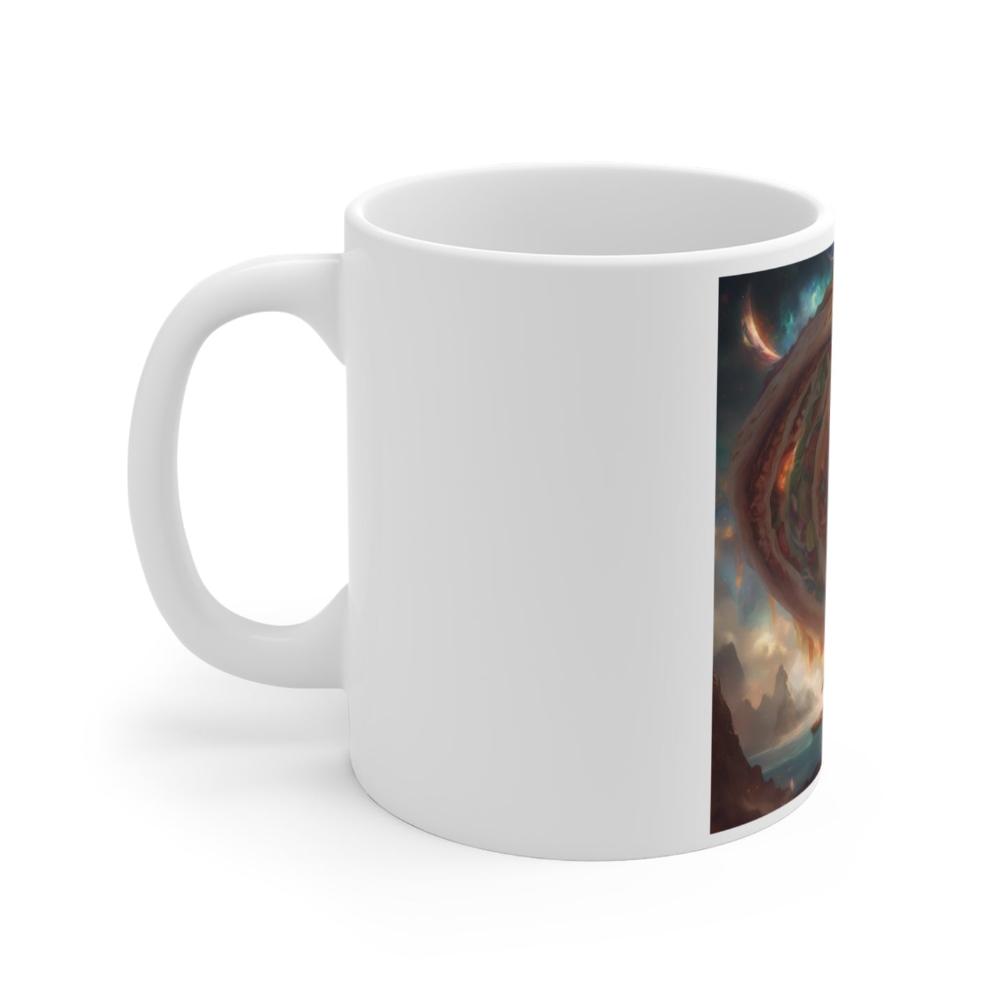 Cosmic Taco Portal Surreal Food Fantasy Art Coffee Mug