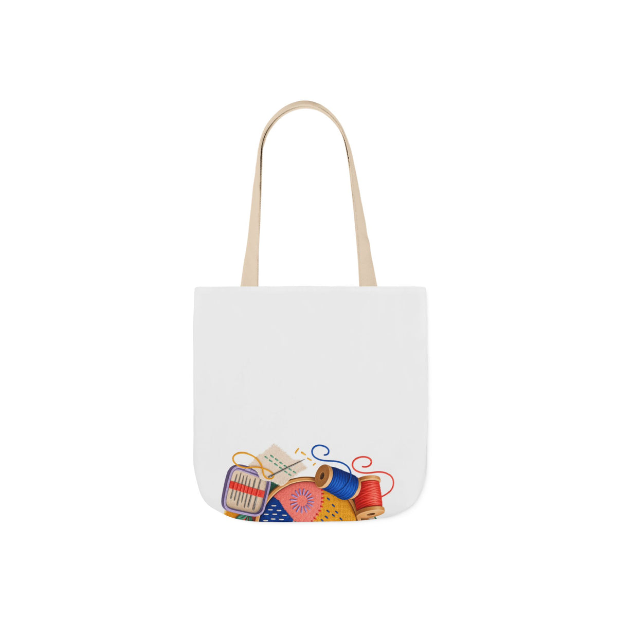 Colorful Visible Mending Workshop Tote Bag