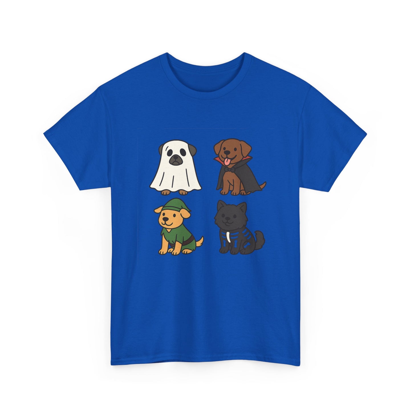 Cute Pet Ghosts Unisex Heavy Cotton Tee - Dog Lover T-Shirt, Animal Tee, Halloween Shirt, Gift for Pet Owners, Funny Retriver