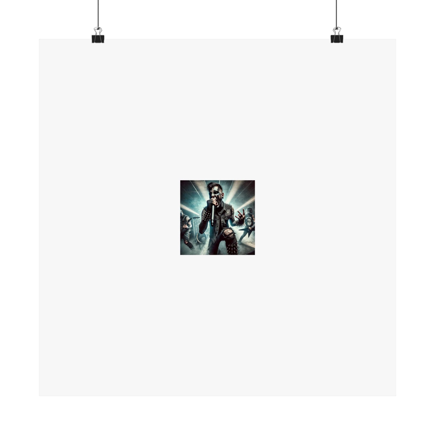 Punk Rock Vocalist Stage Energy Music Room Poster
